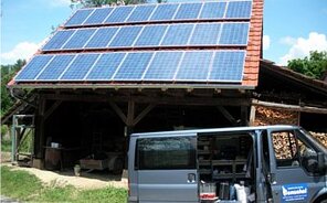 Photovoltaikanlage auf landwirtschaftlich genutzten Gebäude, Egisholz